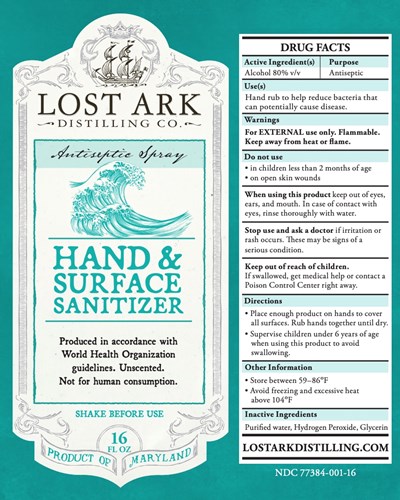 16 Oz 473ml Label (Sanitizer Label)